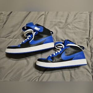 NIKE Royal/Black Court Borough Shoe Sneakers - Size 7Y